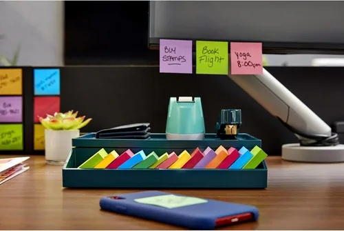 Miniatura 15 de Notas adhesivas Post-it Super Sticky, 8 blocs de notas adhesivas, 4.76 x 4.76 cm, Útiles escolares, Productos de oficina, 2 veces el poder