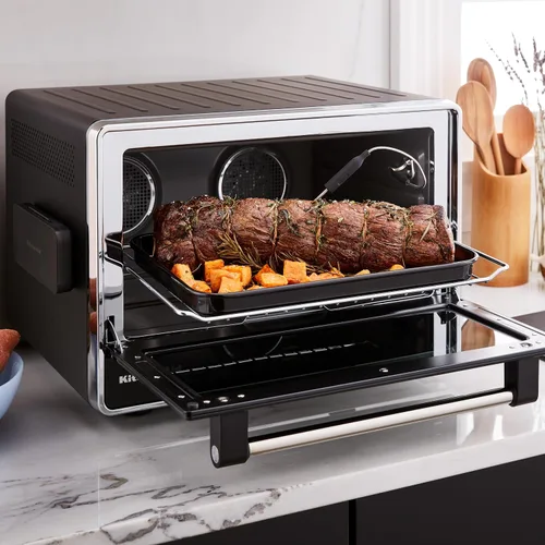 Miniatura 6 de KitchenAid Horno de convección dual de encimera con freidora de aire y sonda de temperatura - KCO224BM