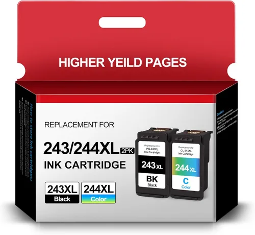 Paquete combinado de cartuchos de tinta para impresora Canon PG-243 CL-244 para Canon PG243 CL244 XL compatible con TS3122 MX492 MG2522 MG2922
