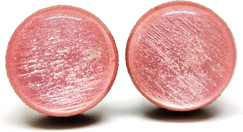 Miniatura 11 de Juego de Aretes de Tuercas, Brillo, 10 mm, Tuercas Redondas para Mujeres, Niñas y Hombres, Hecho a Mano, Postes de Acero Inoxidable para Orejas