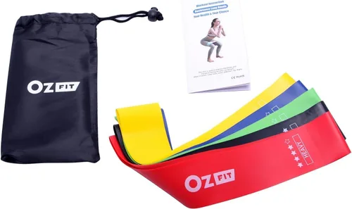 Miniatura 7 de Resistance Bands Set for Men and Women, Pack of 5 Different Levels Elastic Band for Home Gym Long Exercise Workout – Great Fitness Equipment for