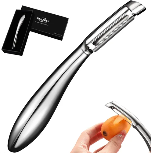SUCCFLY Pelador de Patatas de Acero Inoxidable, Peladores de Verduras Premium para Cocina, Pelador de Frutas y Verduras, Pelador de Zanahoria,