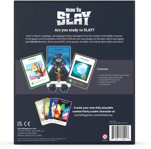 Miniatura 4 de Unstable Games Juego de Cartas Here to Slay - Juego de Estrategia de Aventura y Fantasía para 2-6 Jugadores, Edades de 10 Años en Adelante - Juego