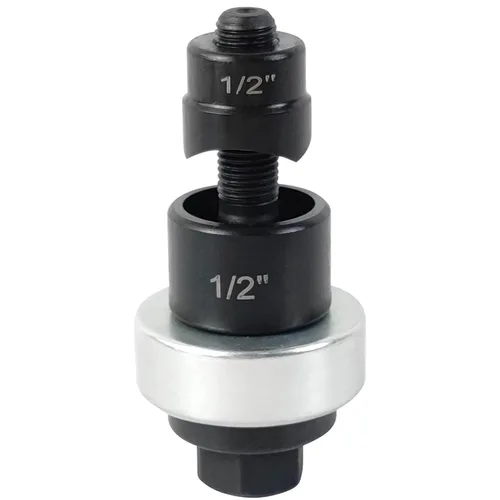 Miniatura 5 de Kit de perforador manual AMZCNC, juego de punzón de corte de caja de hoja de metal resistente (tamaño de agujero de conducto) 1/2"~1-1/4" kit