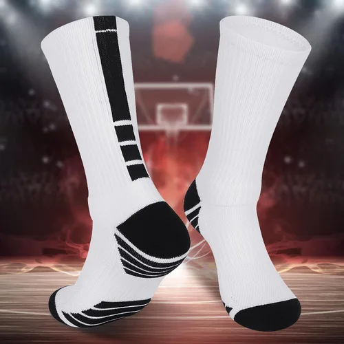 Miniatura 3 de Finerview Elite - Calcetines de baloncesto (6 pares), calcetines deportivos de alta calidad a media pantorrilla para adultos y jóvenes