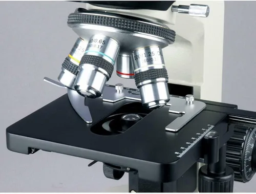 Miniatura 4 de AmScope Microscopio trinocular compuesto T490A-PCS, oculares WF10x y WF16x, aumento 40X-1600X, campo brillante, iluminación halógena, condensador