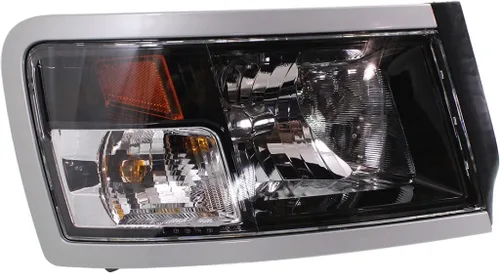 Miniatura 7 de Para Dodge Dakota 2008 2009 2010 2011 lado del conductor de faros delanteros Lente transparente Bisel negro Reemplazo para CH2518127