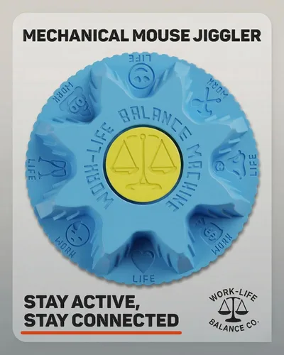 Miniatura 2 de Work-Life Balance - Ratón mecánico compacto - Dispositivo indetectable para mantener el mouse en movimiento y la computadora despierta, móvil