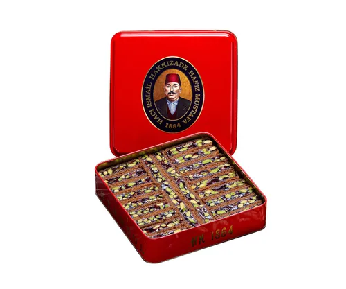 Miniatura 34 de Hafiz Mustafa 1864 Istanbul Baklava - Caja de pastelería - Bocadillos de postre de Baklava horneados hechos de hojas de masa filo fresca, pistacho