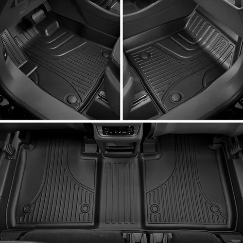 Miniatura 3 de AOMSAZTO Alfombrillas para piso para Chevy Malibu 2016-2025 - Protección para todo tipo de clima para la 1ª y 2ª fila, forro para automóvil