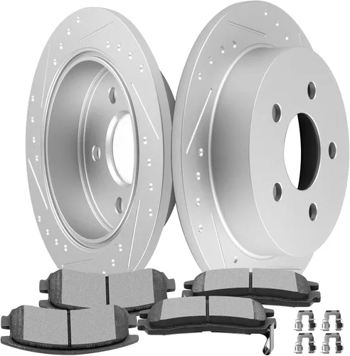Miniatura 31 de Kit de Frenos SCITOO para Delantero Rotores de Freno y Pastillas de Freno Cerámicas para 2006-2008 para Dodge para Ram 1500, 2003-2008 para Dodge