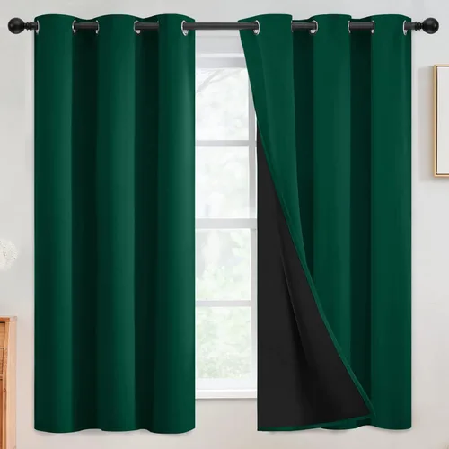 Miniatura 150 de SimpleHome - Cortinas opacas 100% para recámara, cortinas de ventana con ojales beige, con aislamiento térmico, cortinas de oscurecimiento