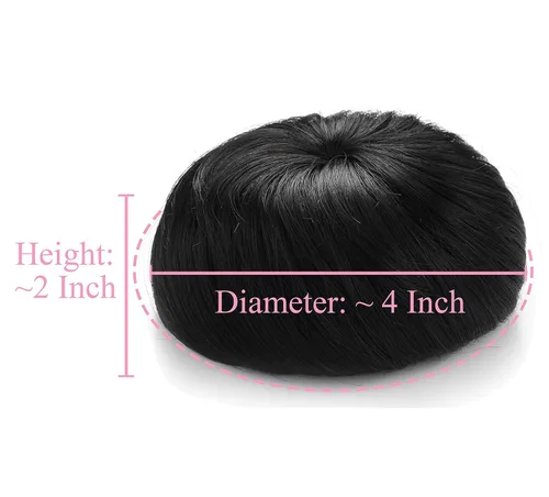 Miniatura 5 de Onedor Extensión de Cabello Fibra Sintética Chignon Donut Moño Peluca (10)