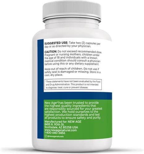 Miniatura 7 de NEW AGE AREDS 2 Vitaminas para los ojos, luteína, zeaxantina, arándano, suplemento mineral para la visión astaxantina, 60