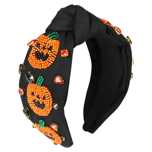 Miniatura 21 de Diademas de fantasma de Halloween para mujer, diadema de araña espeluznante con cuentas de diamantes de imitación de cristal, accesorios