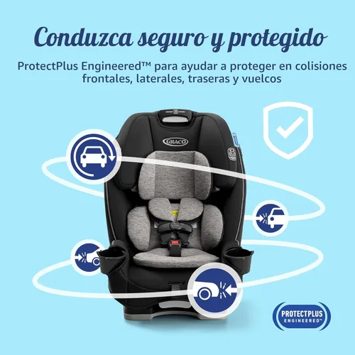 Miniatura 6 de Asiento de coche convertible 3 en 1 Graco Slimfit Diseño delgado y cómodo que ahorra espacio en su asiento trasero, Darcie