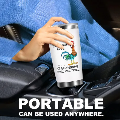 Miniatura 5 de Petitian Elección de pollo para amantes del pollo, mujeres y hombres, divertidas ideas temáticas de pollo asador, niñas para amigos, vaso de café