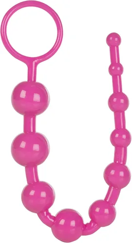 Miniatura 2 de CalExotics Shane's World Starter Anal Pleasure Beads - Juguete sexual para adultos para él y parejas, color rosa