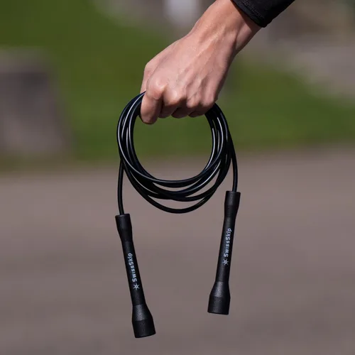 Miniatura 2 de Swissskip Dayan Kolev - Cuerda de saltar de PVC de 0.197 in, ideal para principiantes y atletas avanzados, diseñada para fitness, cardio, boxeo