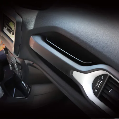 Miniatura 5 de JeCar Bandeja de almacenamiento con asa de agarre para Jeep Renegade, organizador de almacenamiento para Jeep Renegade 2015-2023