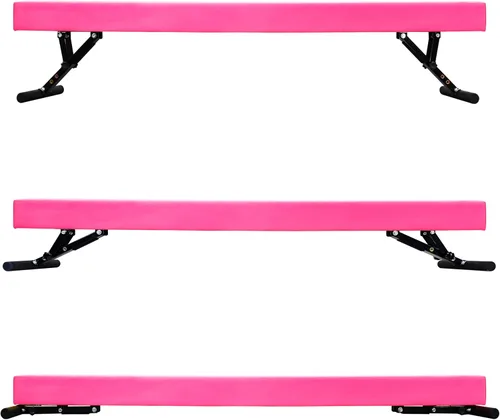 Miniatura 13 de FC Funcheer - Viga de equilibrio ajustable para niños - Viga de gimnasia de 8 pies - Viga de piso alto y bajo para todos los niveles de gimnasia