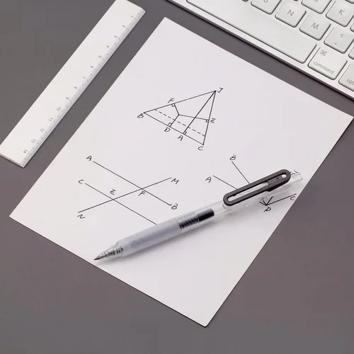 Miniatura 7 de Bolígrafos de punta ultrafina 0.38 de escritura suave retráctiles para diario, planificador, toma de notas, punta de 0.38 mm, tinta negra de secado