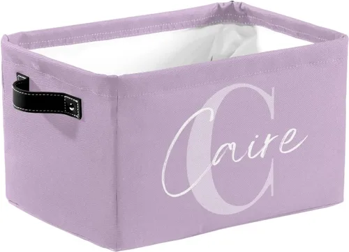 Miniatura 15 de Cesta de regalo personalizada con nombre, caja de juguetes de almacenamiento personalizada para niños, organizador de cubos de almacenamiento