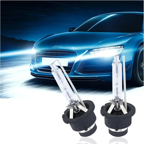 Salior 2 bombillas para faros delanteros de automóvil, bombillas HID D2S de 6000K blanco frío, accesorios esenciales para automóvil para iluminación