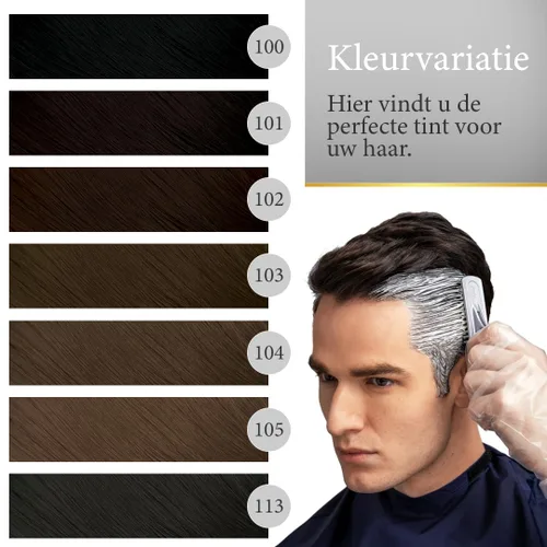 Miniatura 4 de Bigen Color de cabello permanente Speedy para hombre castaño oscuro