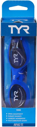 Miniatura 4 de TYR Vesi Adult Swim Goggles - Low Profile Training Goggles for Men & Women, Anti Fog, UV Protection, with Quick Adjust Strap