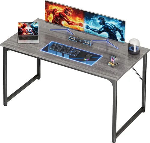 Miniatura 13 de PRAISUN Escritorio de 40 x 24 Pulgadas con Escritorio Más Profundo, Escritorio para Computadora de Oficina de Juegos, para Trabajo, Estudio, Negro