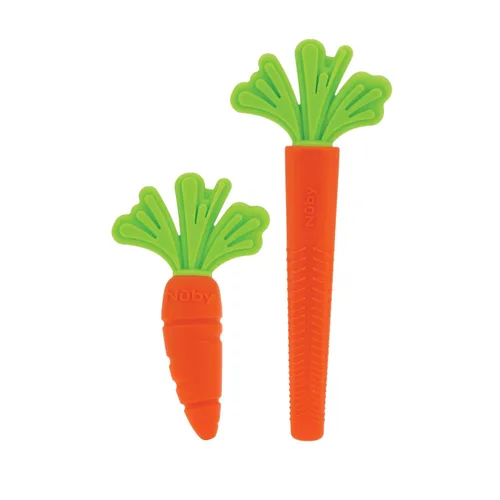 Miniatura 8 de Nuby Tubo Hueco de Plátano Juguete de Dentición de Silicona - Juguete de Alivio para la Dentición del Bebé que Masajea las Encías para 3+ Meses