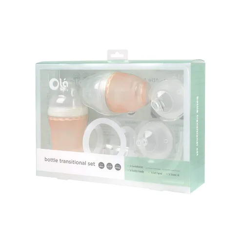 Miniatura 2 de Olababy Conjunto de transición botella (Coral)