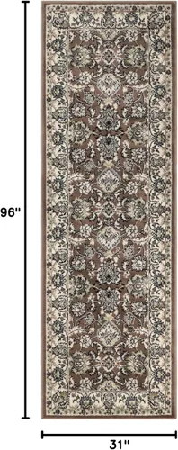 Miniatura 2 de Superior - Tapete elegante - Colección Lille., Polipropileno, Marrón