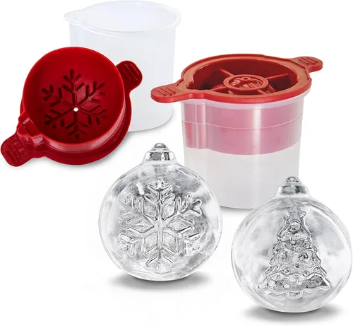 Miniatura 13 de Tovolo Molde de Hielo para Perro Forma de Esfera Hielo en Forma de Perro Moldes de Hielo Esférico Juego de 2 Regalo Festivo para Navidad Relleno