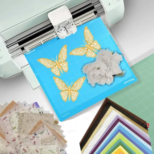 Miniatura 6 de Tapete de corte compatible con Cricut Maker 1/2/3/4 de 12 x 12 pulgadas, adhesivo de agarre ligero para alfombrillas de corte, paquete de 5 azul