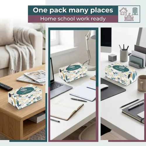 Miniatura 4 de Price Value Cajas de pañuelos faciales, 230 hojas por caja, 8 cajas. Premium suave, suave y duradero en una caja elegante, 1,840 hojas