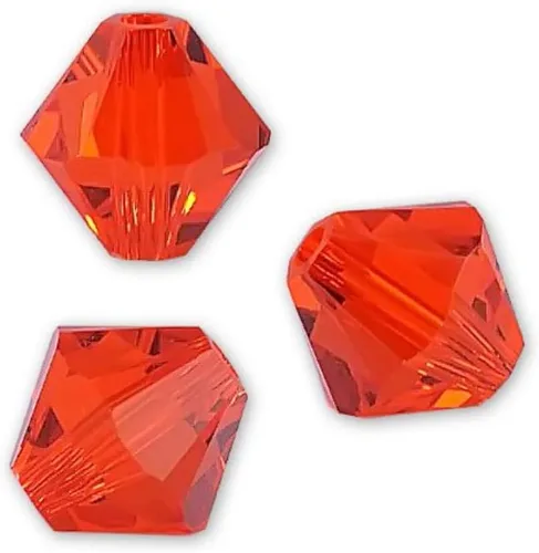 Miniatura 88 de 100 piezas auténticas Preciosa de 3 mm (0,12 pulgadas) cuentas sueltas de cristal bicono facetado pequeño amatista púrpura compatibles con cristales