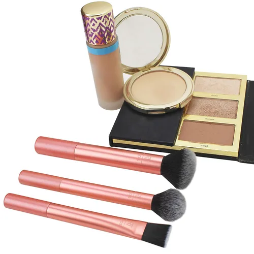 Miniatura 4 de Real Techniques Kit de brochas de maquillaje con base impecable 2.0, juego de brochas faciales para productos líquidos, crema y polvo, bronceador