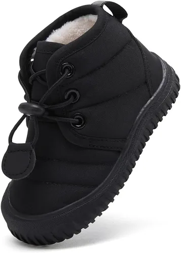 Miniatura 125 de BMCiTYBM Botas de nieve de invierno para bebés y niños pequeños, de piel sintética, cálidas, antideslizantes, zapatos para primeros pasos