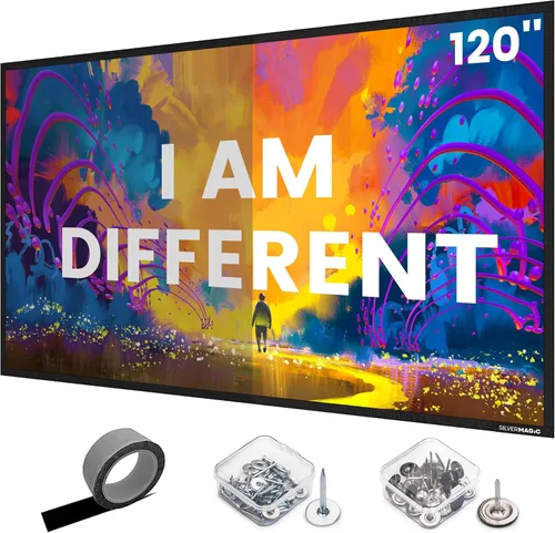 Miniatura 10 de IOLIEO - Pantalla de proyector ALR para montaje en pared estándar, alto contraste, 70% ALR, alto brillo, 2.7X, ganancia, 72 pulgadas, pantalla gris