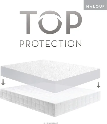 Miniatura 5 de Colchón protector Sleep Tite garantía de por malouf hipoalergénicos 100% impermeable , Algodón, Blanco, gemelo