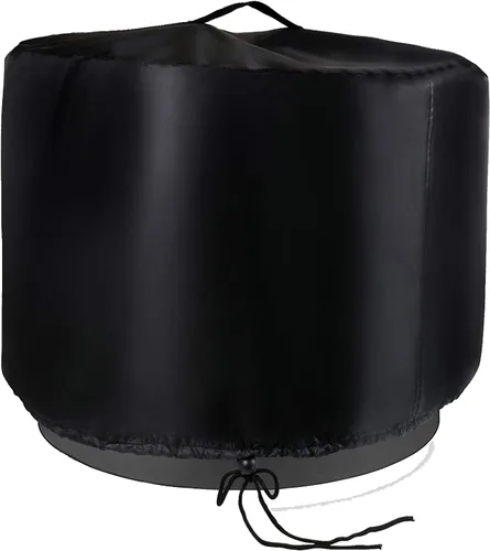Miniatura 9 de Cubierta rectangular para hoguera, fundas rectangulares de 32 pulgadas, cubierta de mesa impermeable para fogata de gas, 32 x 20 x 16 pulgadas