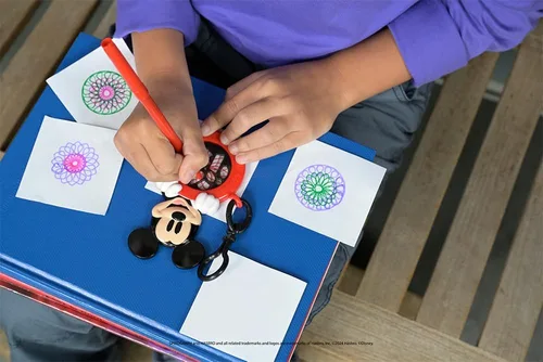 Miniatura 4 de Spirograph Cyclex Clip Mickey Mouse - Disney - La manera fácil de hacer innumerables diseños increíbles - Rueda giratoria para plantilla - Viajes a