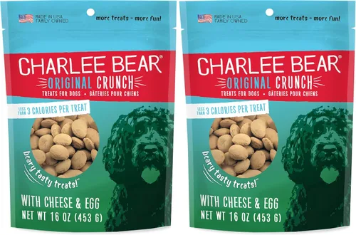 Miniatura 18 de Charlee Bear Original Crunch - Golosinas para perros, hígado de pollo, bolsa resellable de 16 onzas, golosinas de entrenamiento bajas en calorías