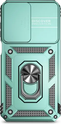 Miniatura 9 de Funda para Samsung Galaxy A15 5G con cubierta deslizante para cámara, protector de pantalla HD [grado militar de 16 pies probada en caídas], soporte