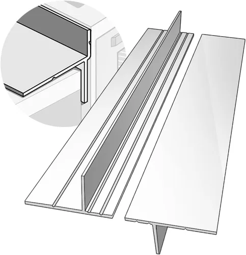 Miniatura 14 de Fundas de silicona para huecos para encimera de cocina, resistentes al calor, no pegajosas, sellos de relleno entre encimera, estufa, horno, Blanco