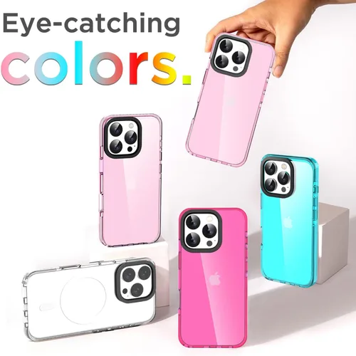 Miniatura 71 de AICase Funda protectora para iPhone 16 compatible con iPhone 16, delgada, ligera, transparente [no amarillenta] Diseño vibrante