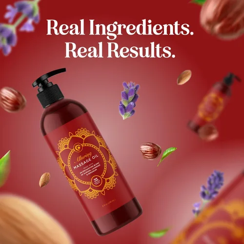 Miniatura 9 de Aceite de masaje relajante para terapia de masaje, aceite de masaje de cuerpo completo de aromaterapia con encantadores aceites esenciales
