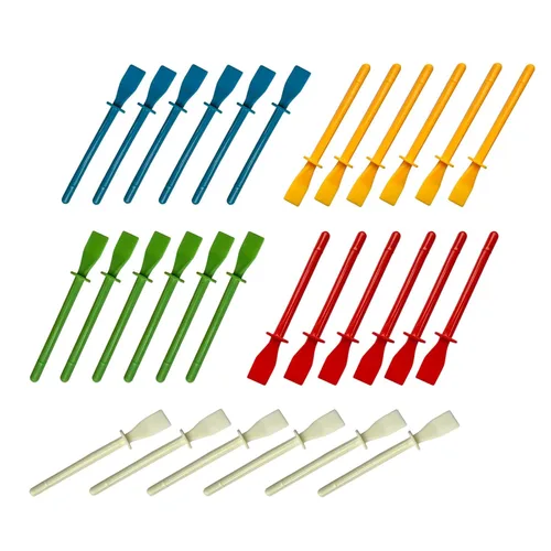 Lependor Esparcidores de pegamento, aplicadores de barras de pegamento de plástico PVA de colores para manualidades en cuero, herramienta de